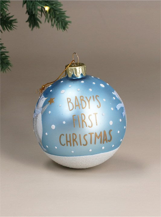 Bauble | Babys 1st Christmas With Penguin