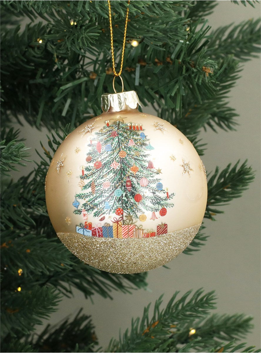 Bauble | Matt Gold Nostalgia Tree