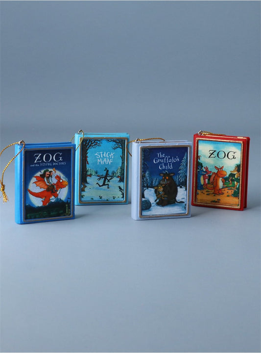 Stick Man Resin Book Decoration