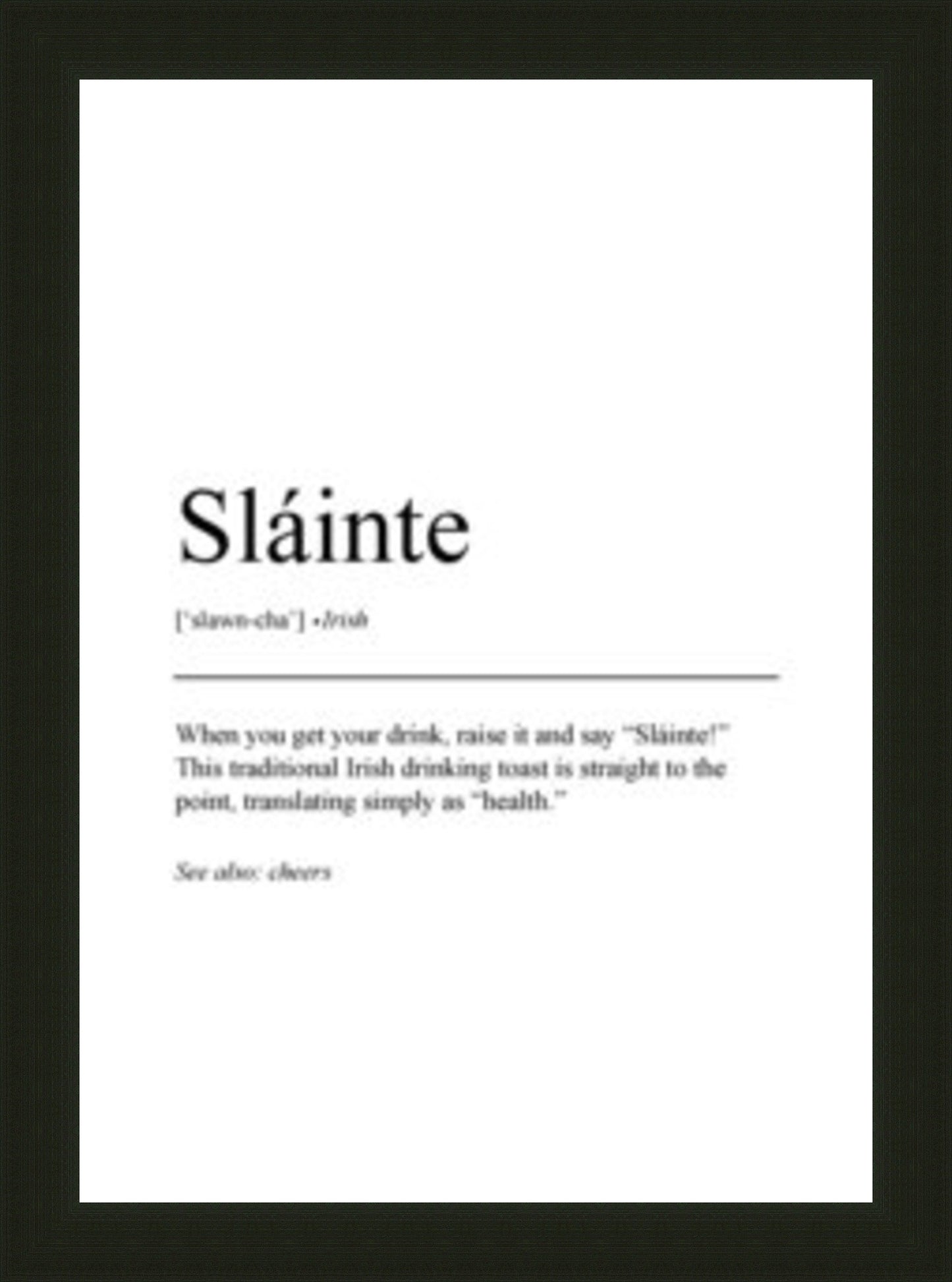 Framed Irish Sayings | Abhaile