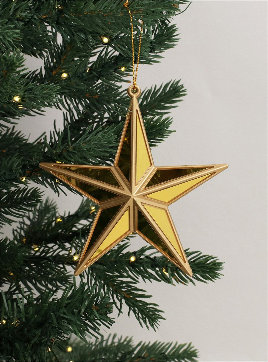 Gold Acrylic/Gold Mirror 5-Point Star