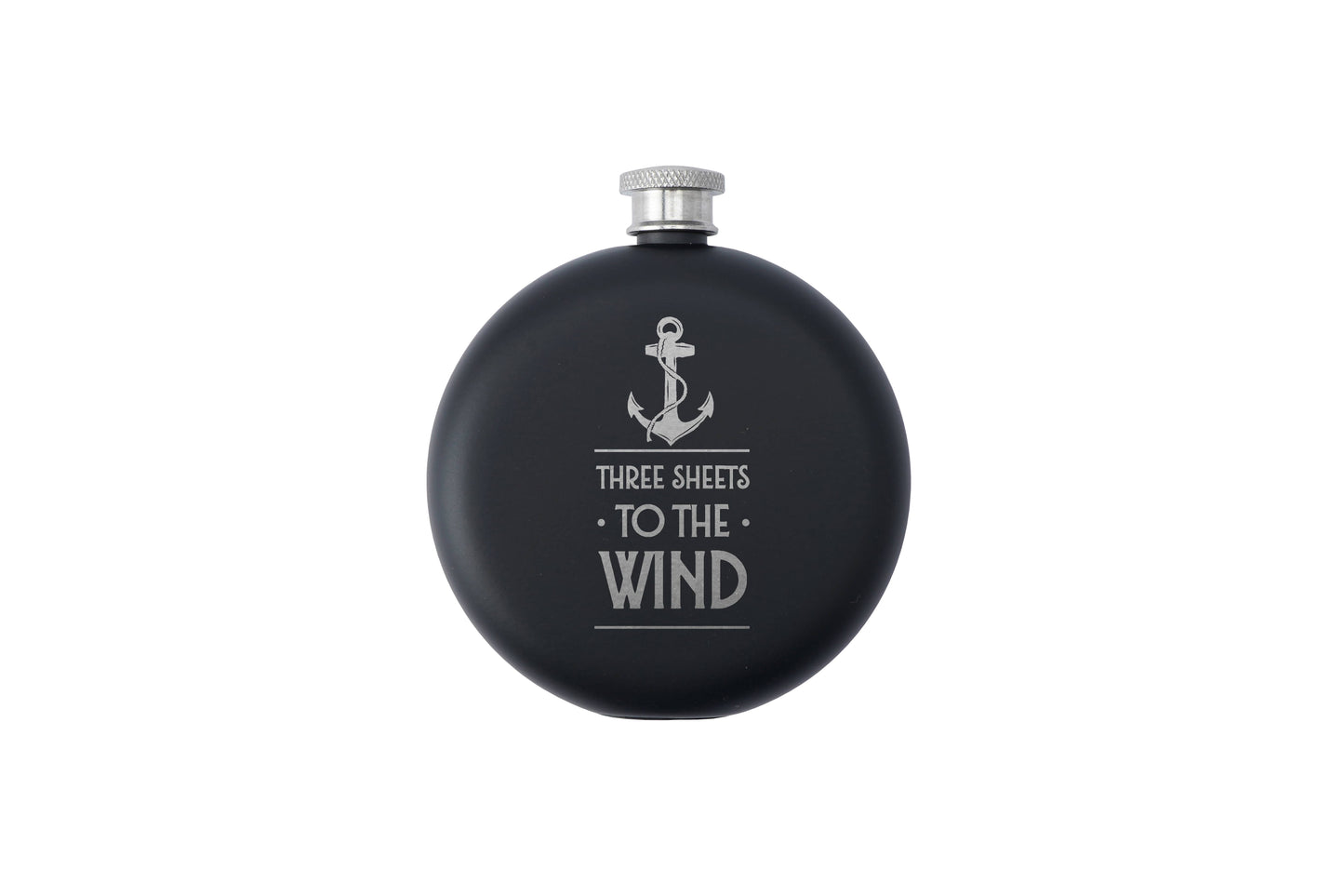 Three Sheets To The Wind Hip Flask