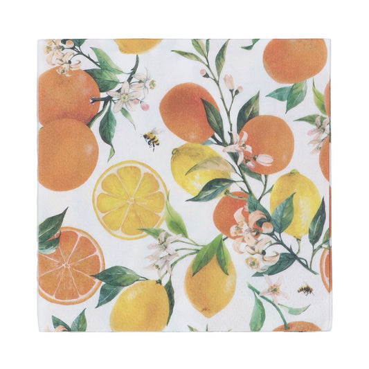 Pack of 20 Paper Napkins | Oranges & Lemon