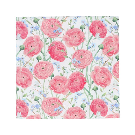 Paper Napkin | Pink Ranunculus | Pack of 20
