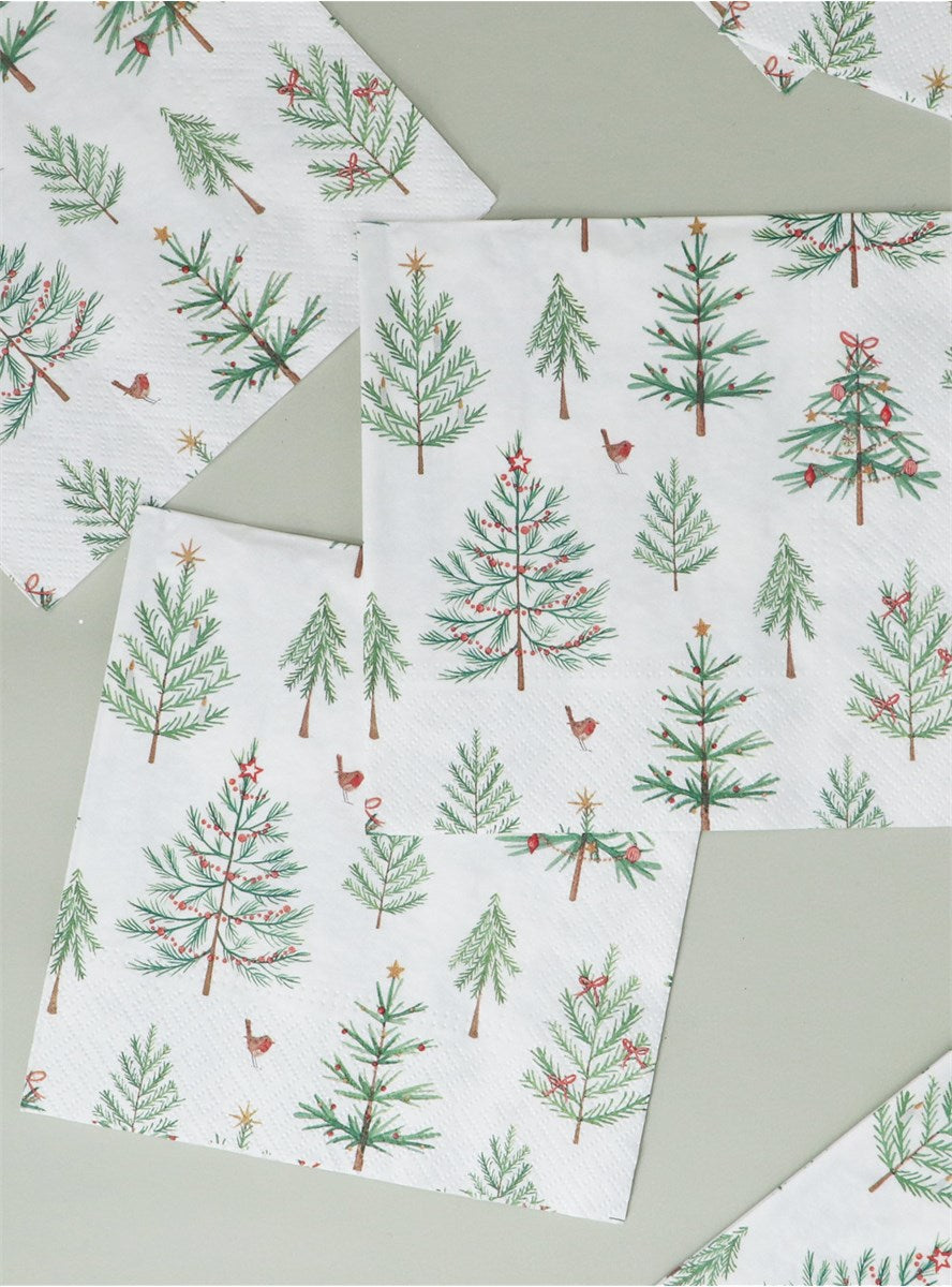 Paper Napkin | Scandi Trees | Pack of 20