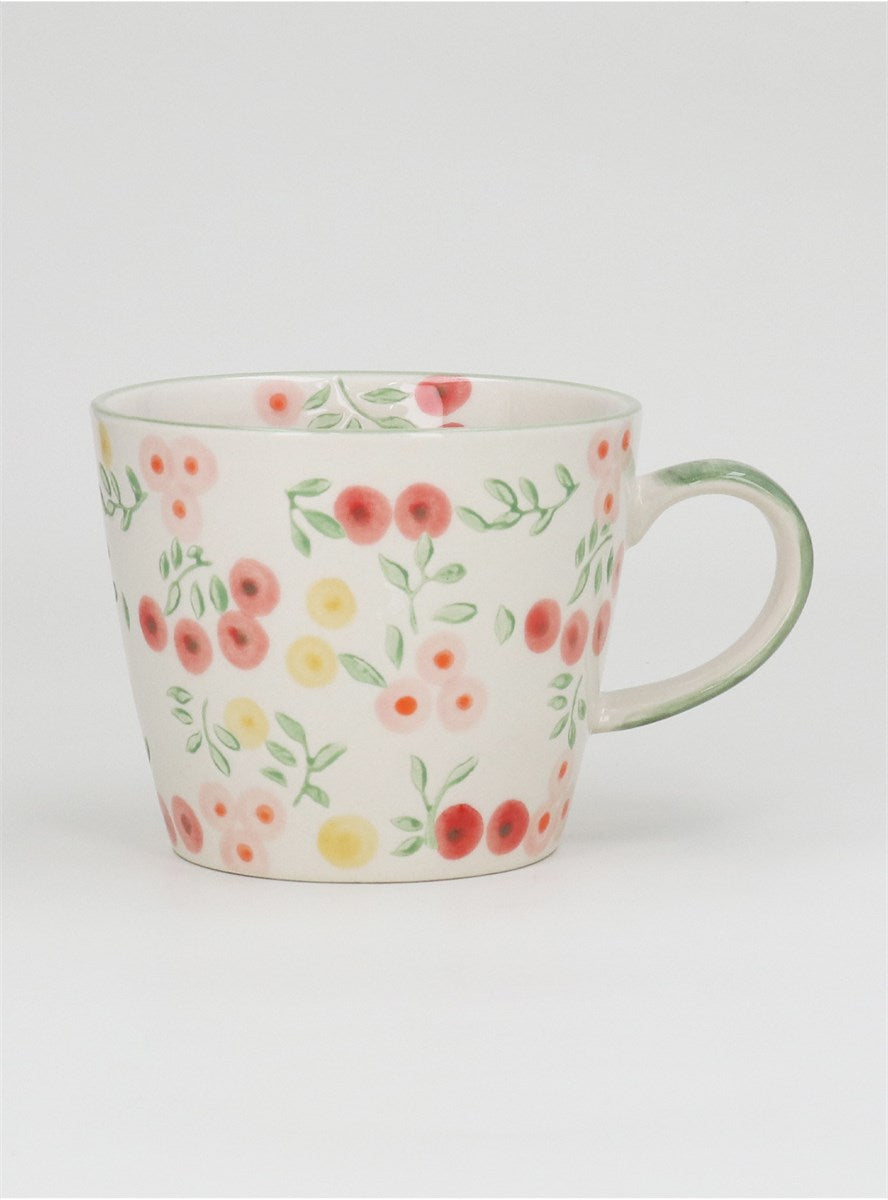 Pink Berries Stoneware Mug