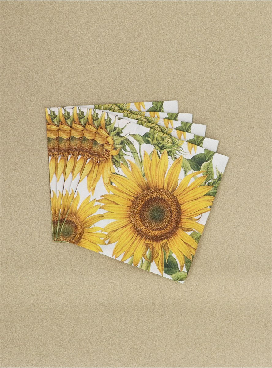 Pack of 20 Napkins | Giant Sunflower Head