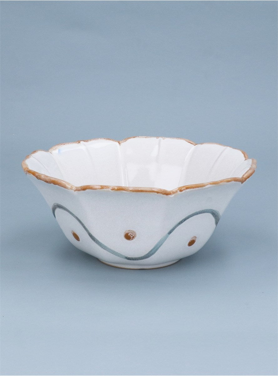 Fish Fluted Stoneware Bowl