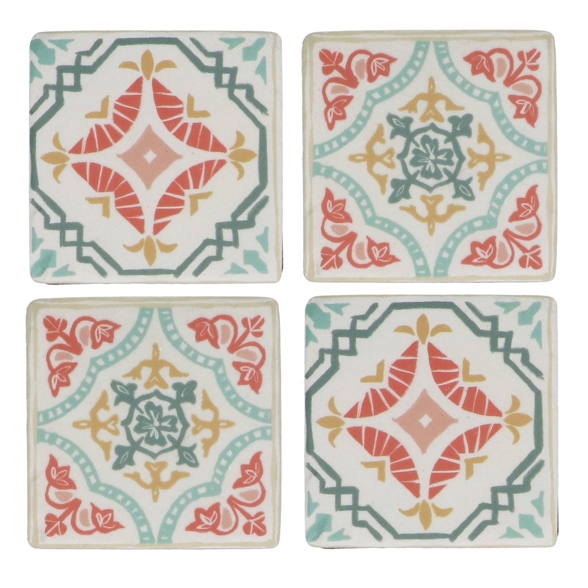 Modern Mosaic Design Resin Coaster