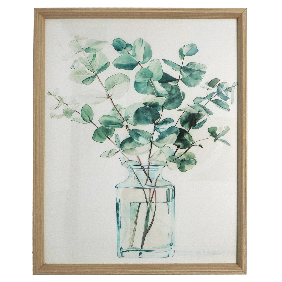 Eucalyptus Vase Nat Framed Print X-Large
