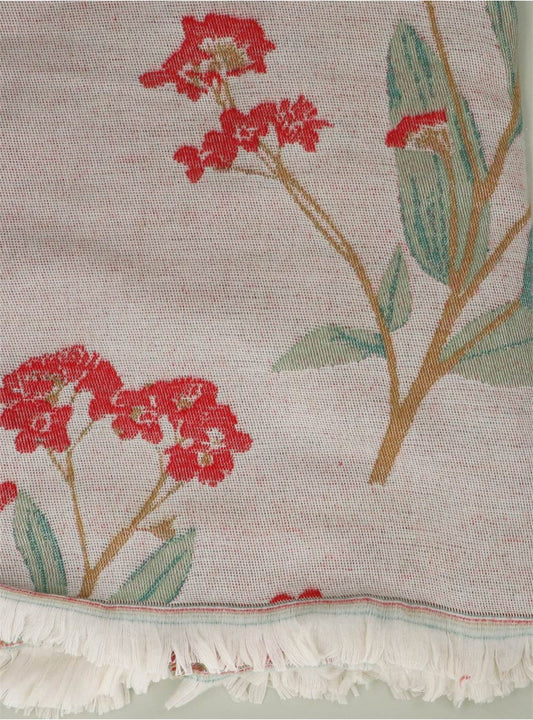 Red Oleander Flower Fine Cosy Throw