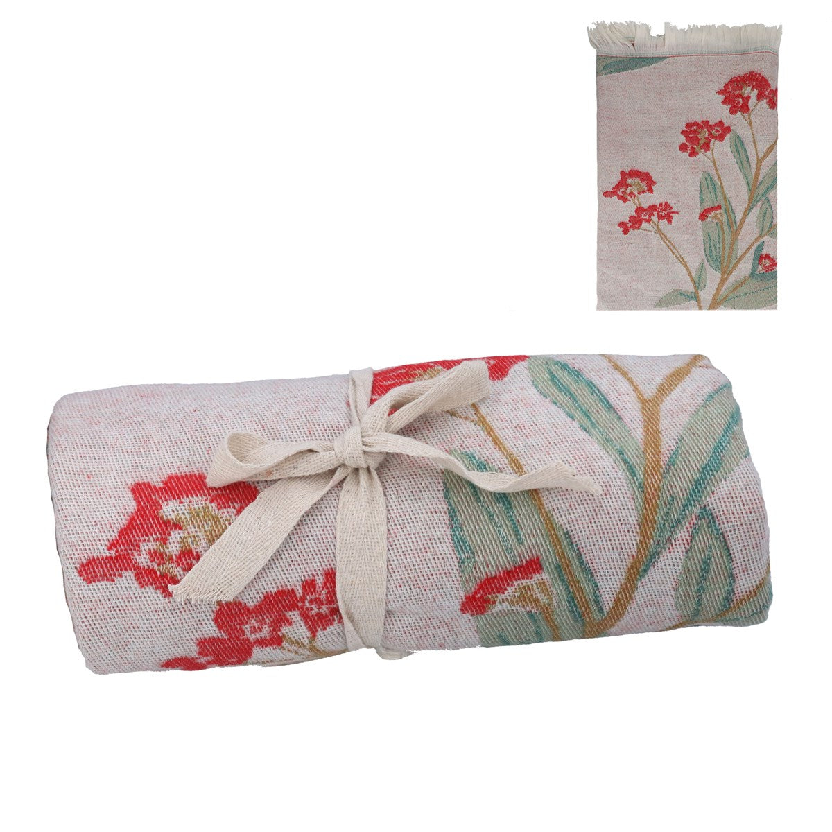 Red Oleander Flower Fine Cosy Throw