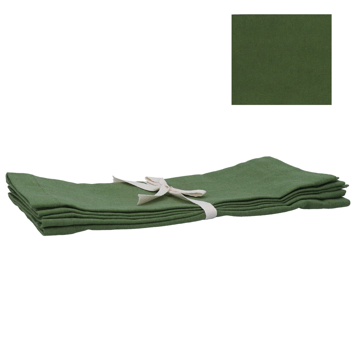 Pack/4 Cotton Placemat 45cm - Moss Green