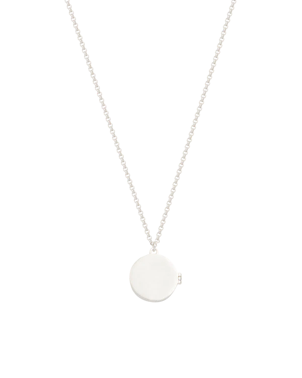 Nightshade Moon Locket Necklace | Silver