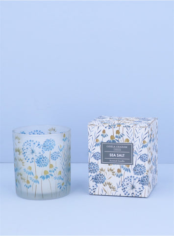 Blue Meadow Boxed Scented Candle | Sea Salt | Lge