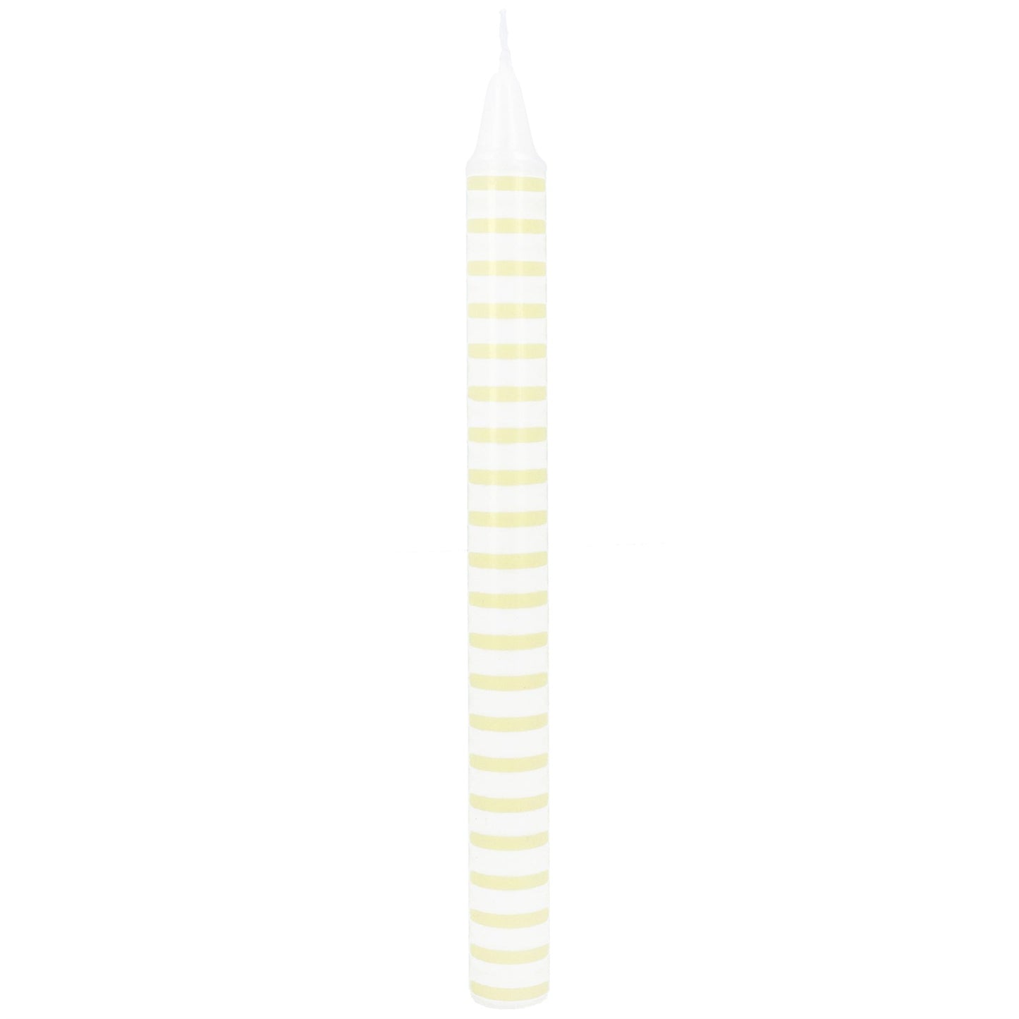 Yellow Stripe | Crown Candle | 23cm