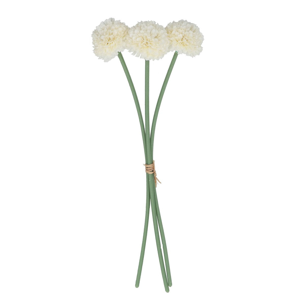 White Mini Ball Chrysanthemum Pick | Bunch 3