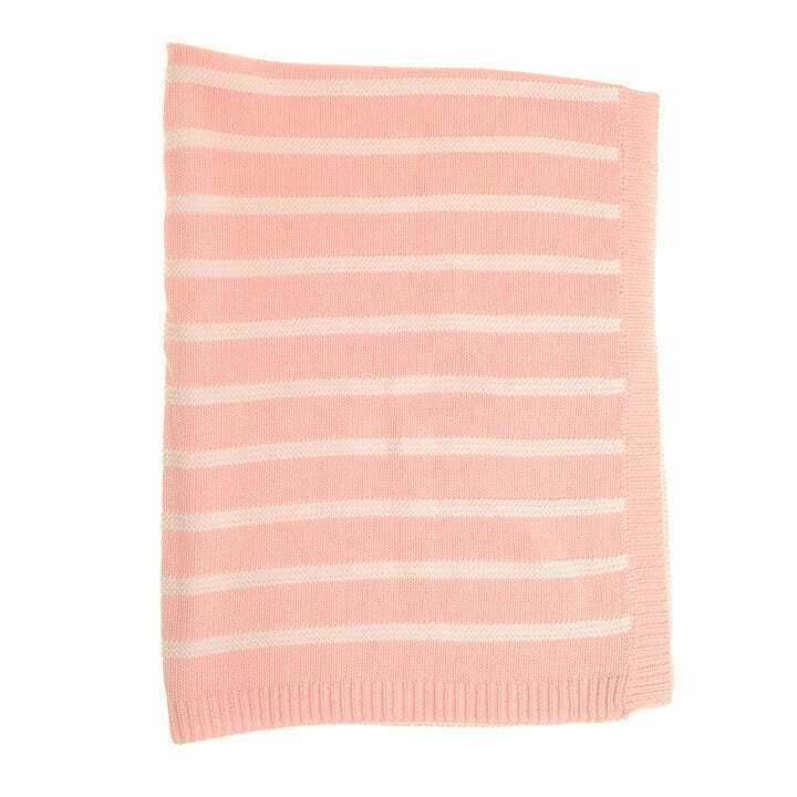 Pink & White Stripes Blanket