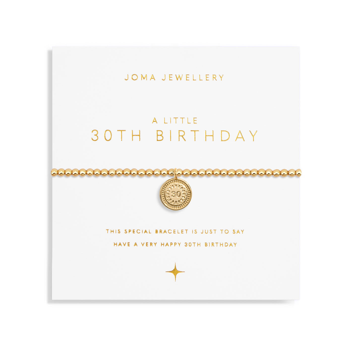 A Little | 30th Birthday | Bracelet In Gold