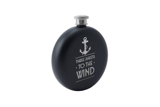 Three Sheets To The Wind Hip Flask
