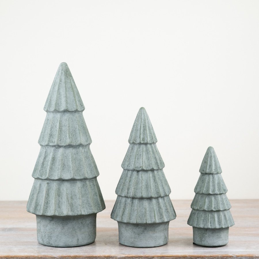 Tiered Green Tree Ornament | 28cm