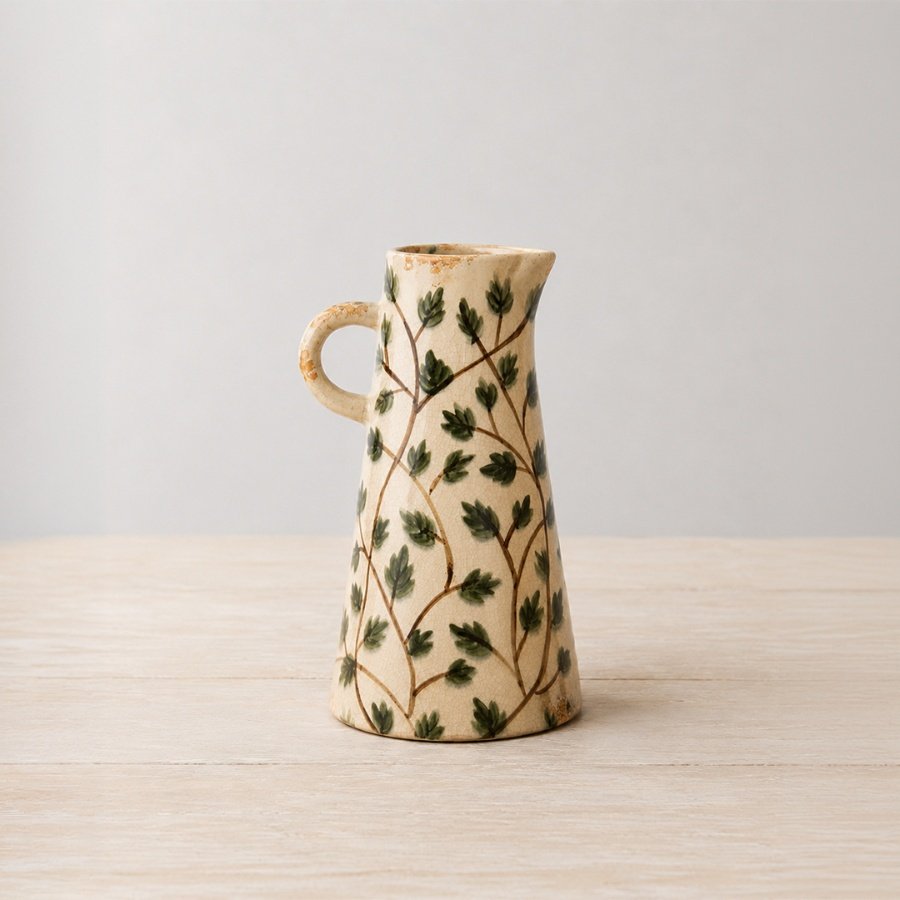 Leaf Ceramic Jug Vase 24.5cm