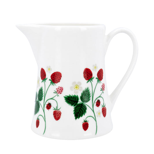 Strawberries | Bone China Jug | Sml