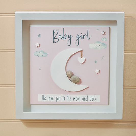 Baby Girl Pebble Plaque