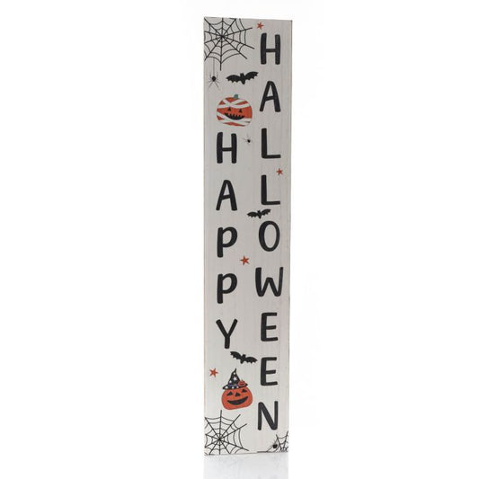 Spooktacular Wood Happy Halloween Porch Sign