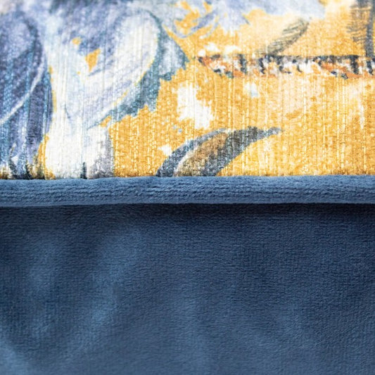 Scatter Box | Sabai Cushion | 45x45cm | Blue/Gold