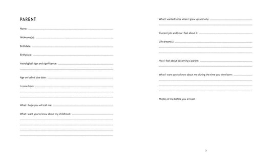 MY BABYS BOOK: A KEEPSAKE JOURNAL