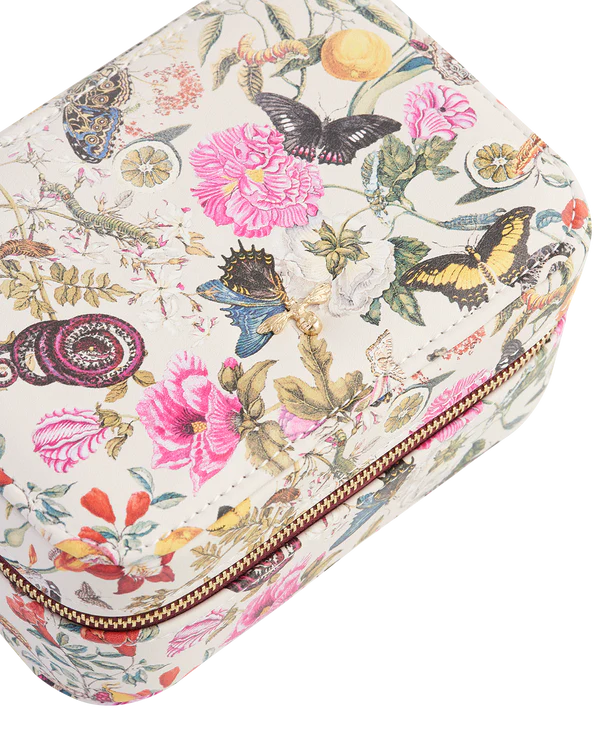 Floral Engravings Large Printed Jewellery Box