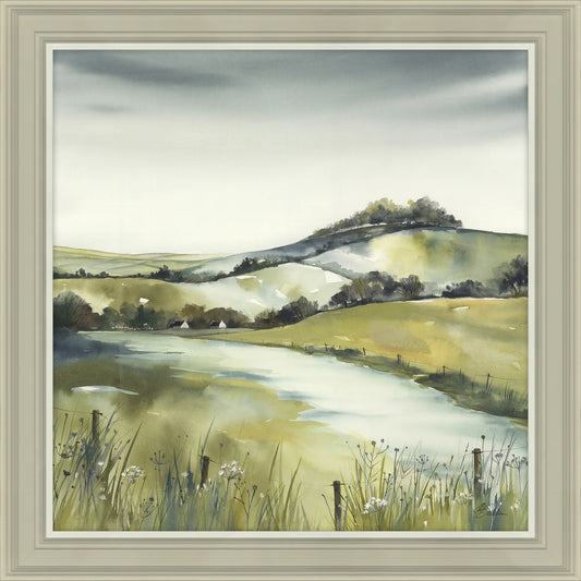 Pistachio Pastures I By Elizabeth Baldin