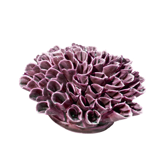 Glazed Handmade Ceramic Decorative Ornaments | Anemone Purple