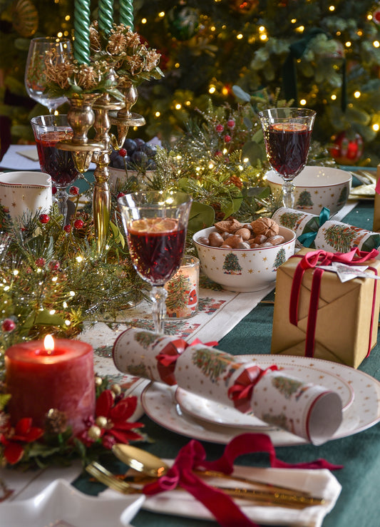 Nostalgia Santa & Tree Porcelain Coaster