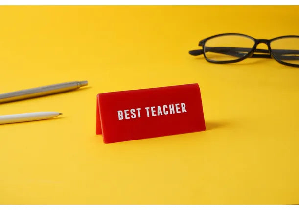 Best Teacher|Red Desk Sign