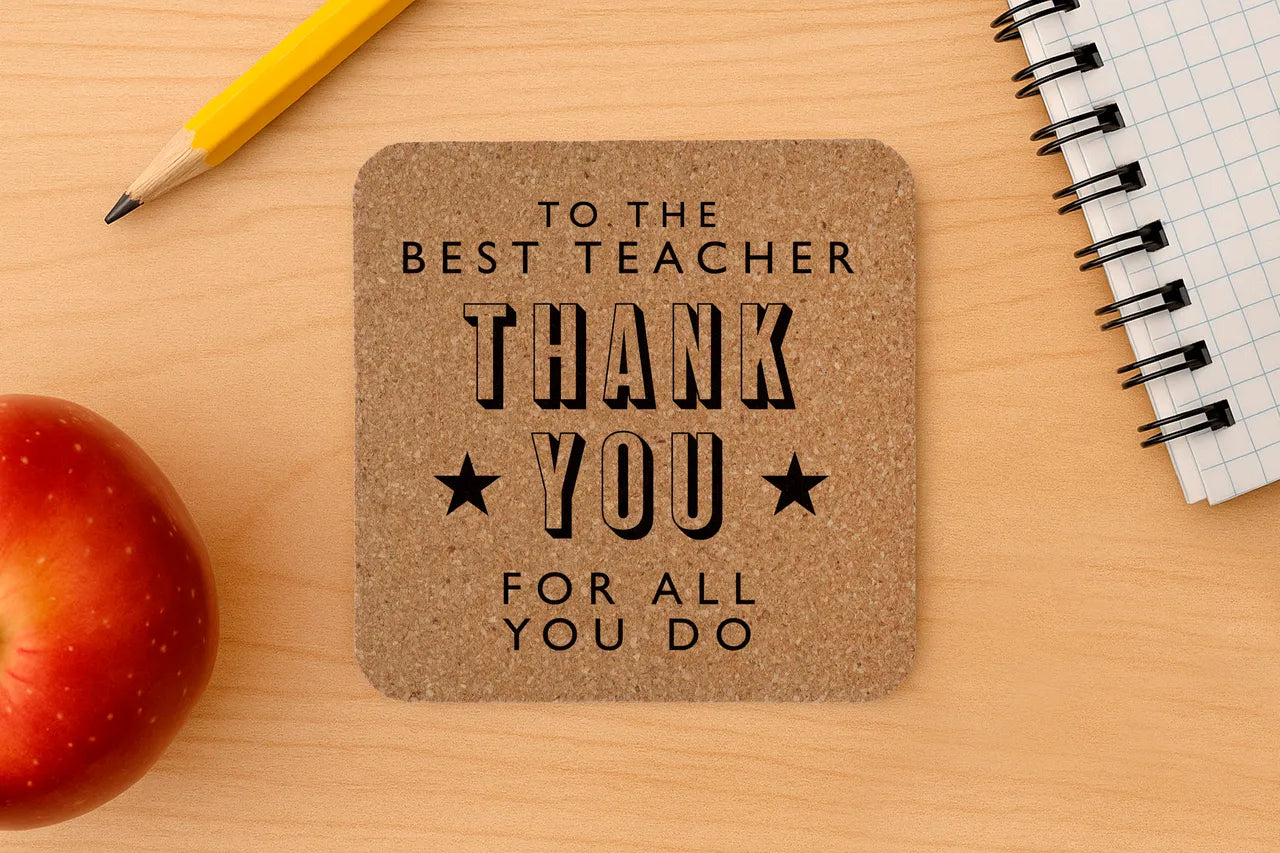 Square Cork Coaster|To The Best Teacher Thank You For All You Do
