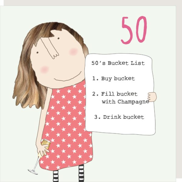 Rosie Made A Thing| Bucket List 50 | Birthday Card