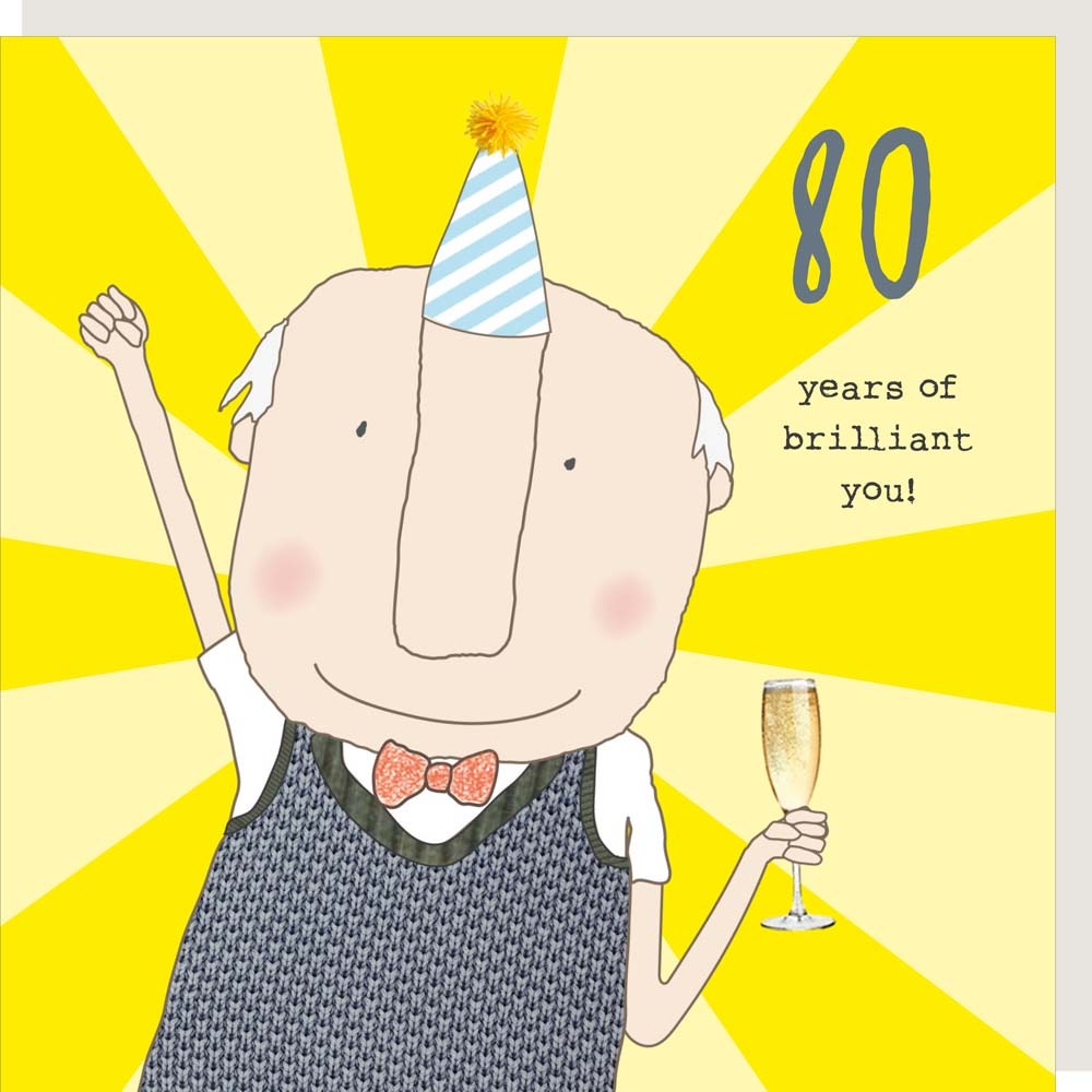 Rosie Made A Thing | Boy Brilliant 80 | Birthday Card