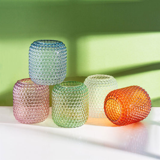 Pink Glass Bobble Vase