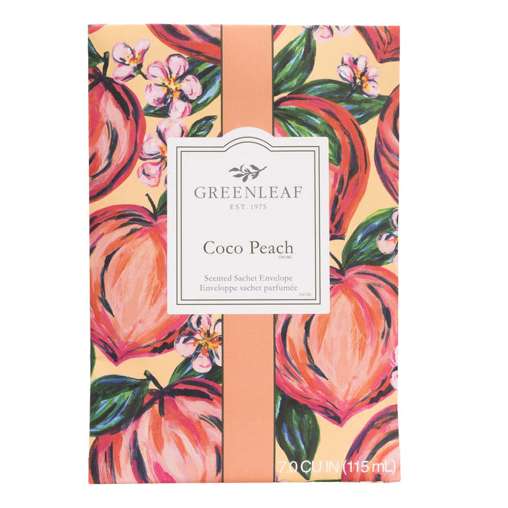 Greenleaf | Scented Sachet | Coco Peach
