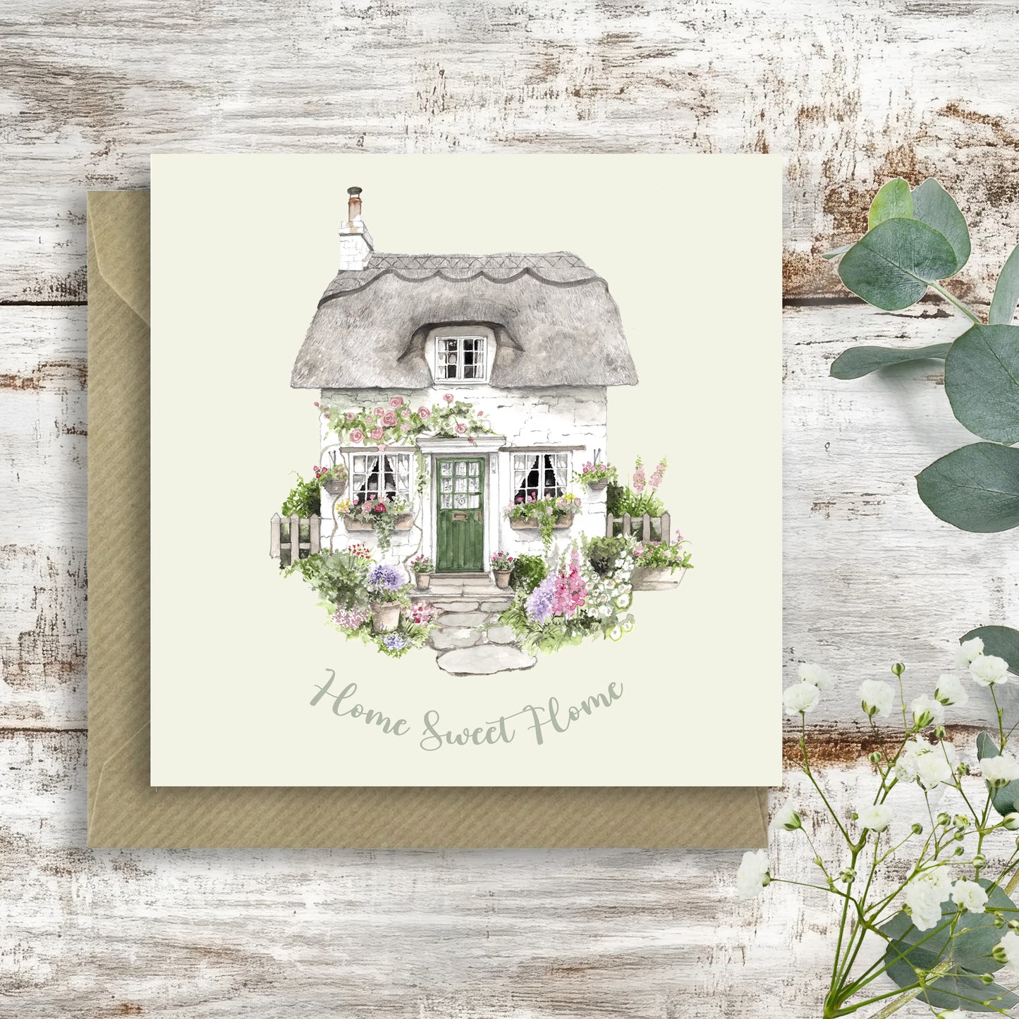 Thatched Cottage New Home | Luxury Greeting Card