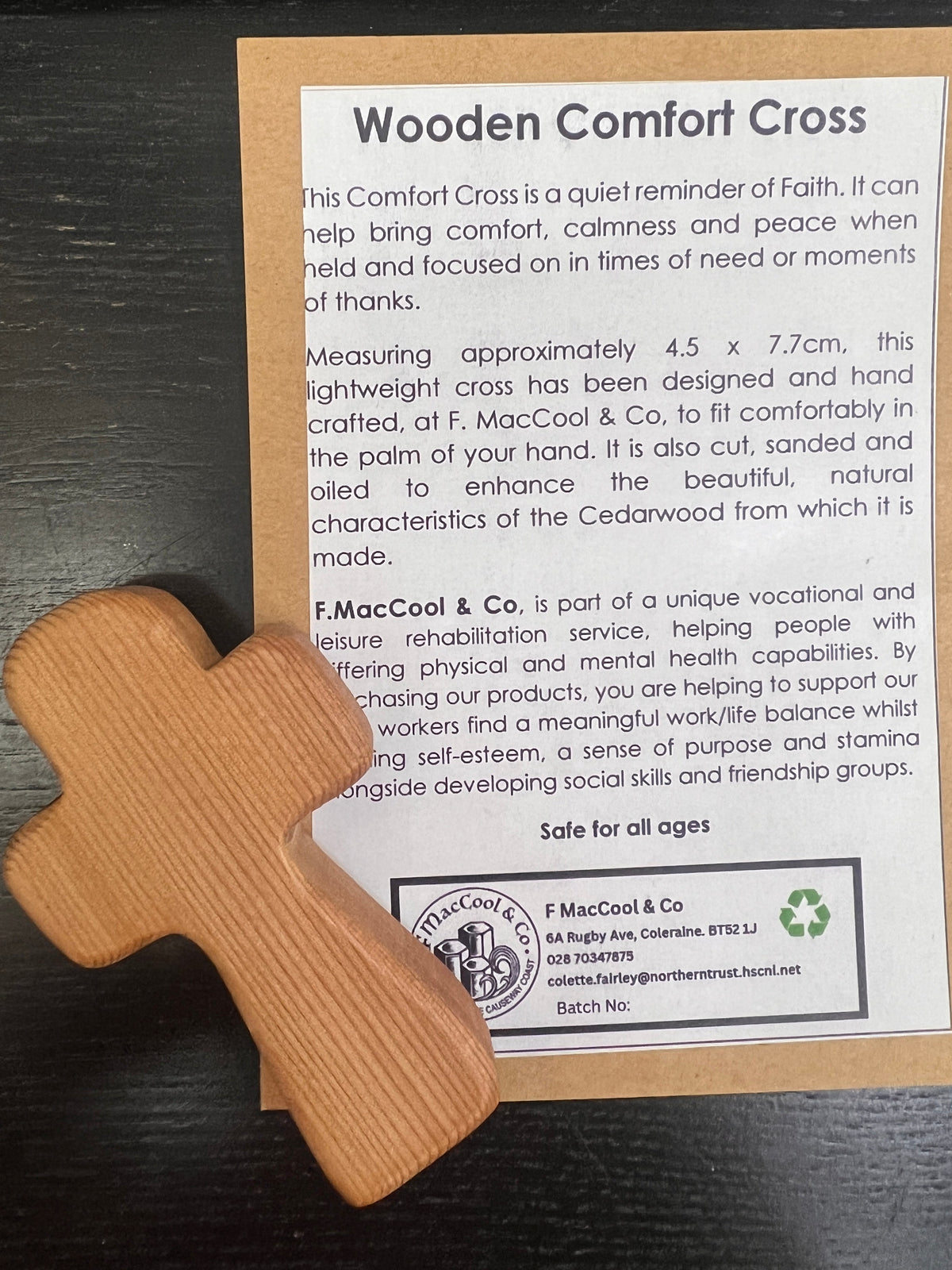 Wooden Comfort Cross