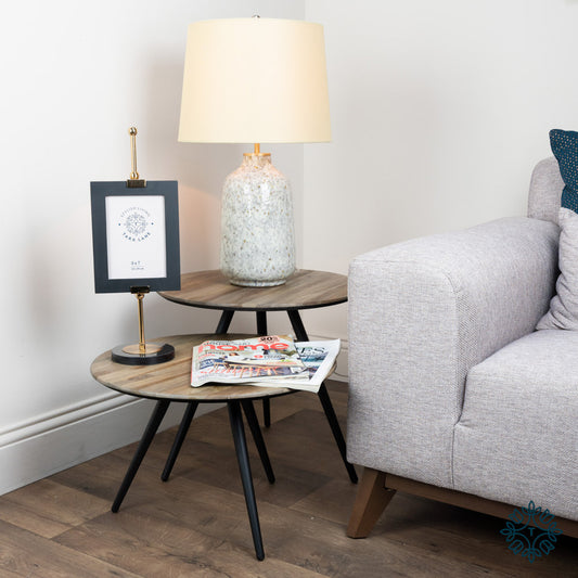 Tripoli S/2 Accent Tables Teak