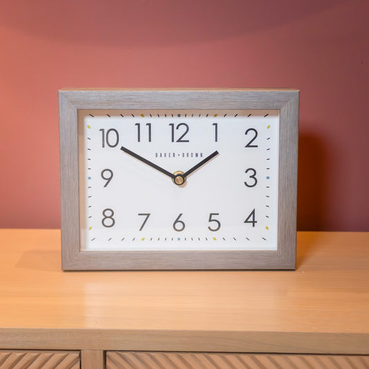 Baker & Brown Mantle Clock Limestone