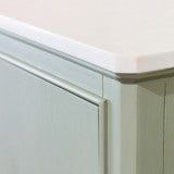 Monroe 2 Door Cabinet With Marble Top Sage