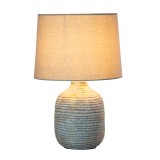 Tiana Ceramic Lamp Ridged 43cm