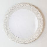 Yvette Round Mirror | Cream 90cm