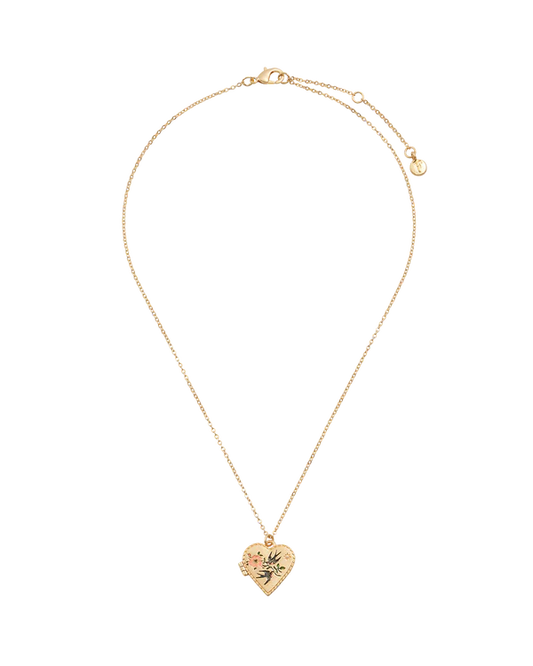 Swallow Heart Locket Chain Necklace