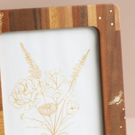 Bee Wooden Photo Frame | 5" x 7"